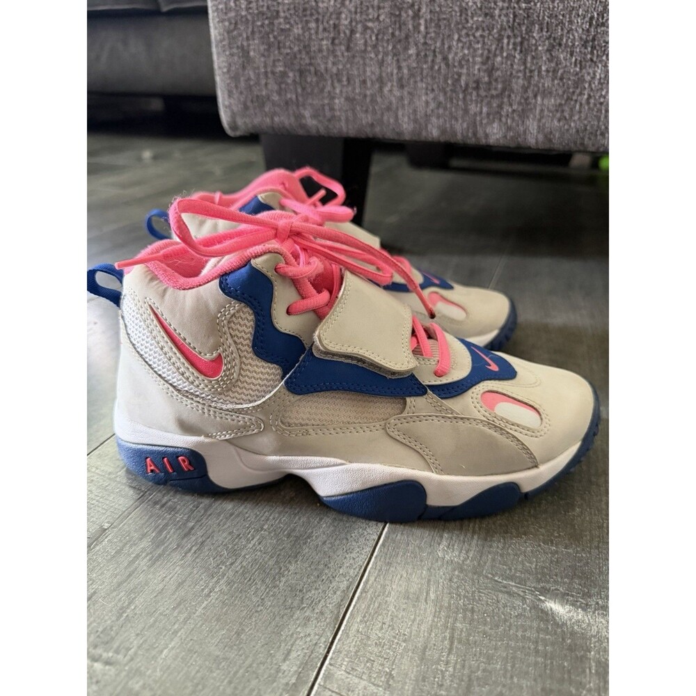 Nike Air Diamond Turf Retro Grey Pink Blue 538929-002 Youth 5.5Y Women's 7